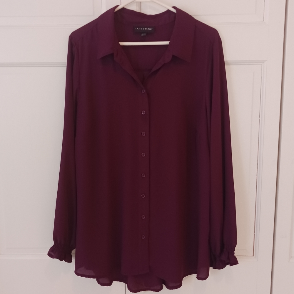 Lane Bryant button down blouse